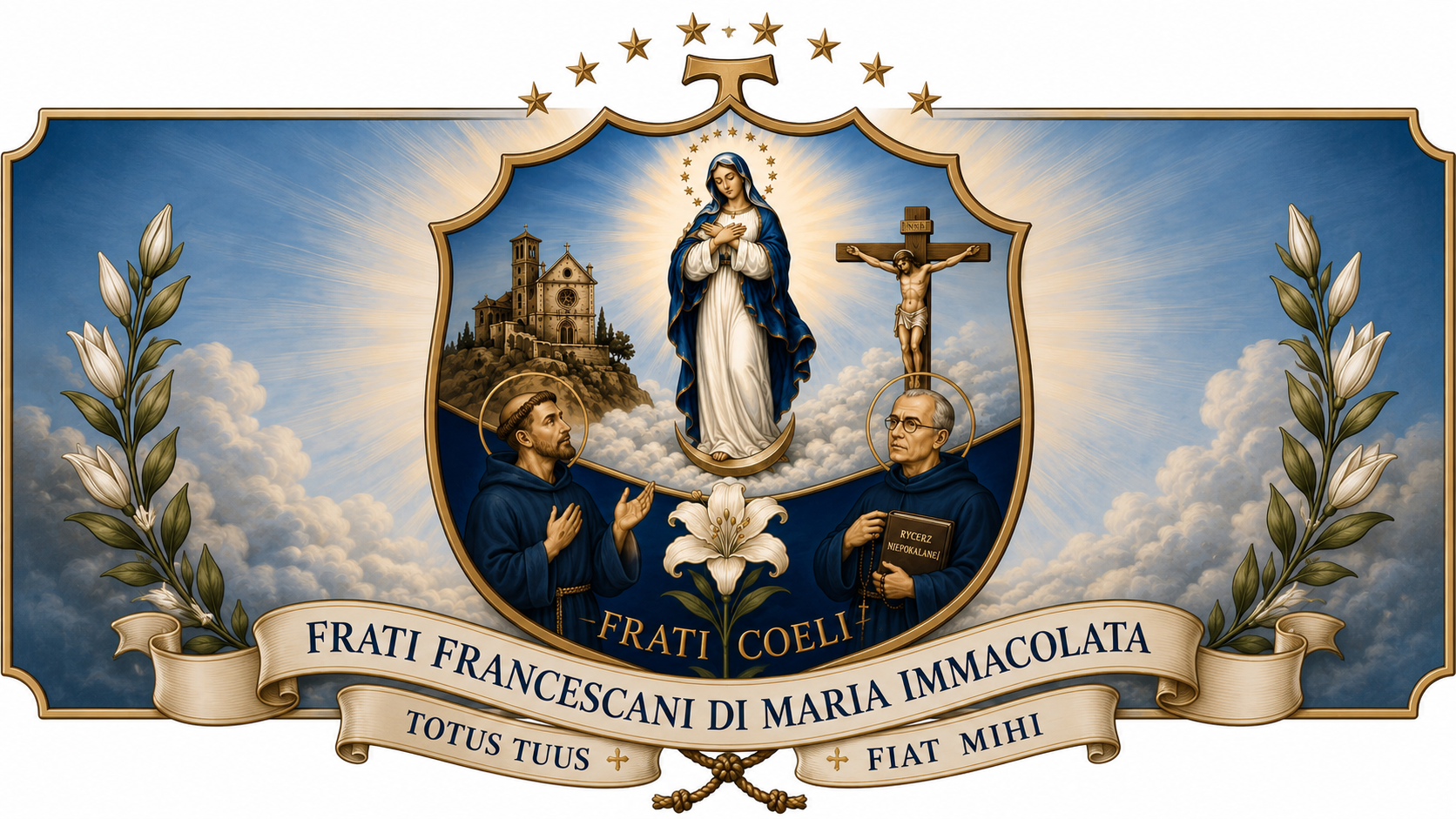 Stemma dei Frati Francescani di Maria Immacolata